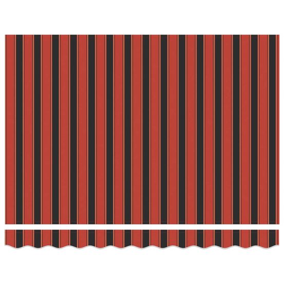 Auvent rétractable orange et marron 300 x 250 cm