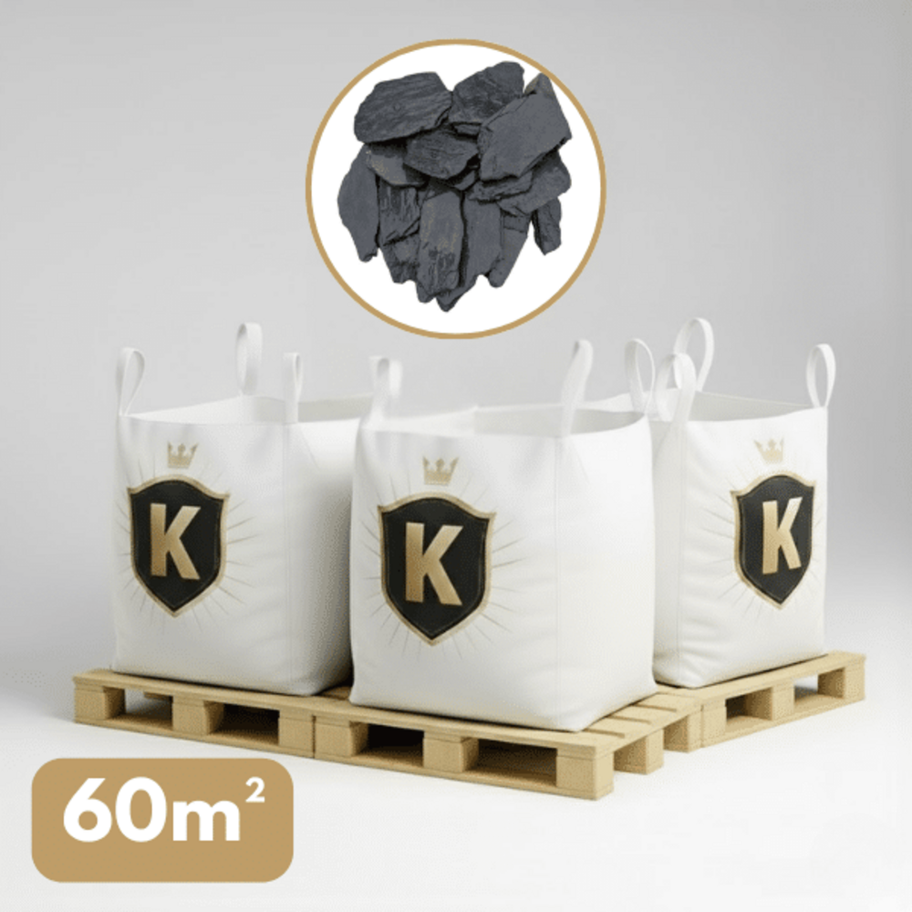 Paillette ardoise noire 30/70 mm – pack 3 big bag +/- 1 m³ – 60 m²