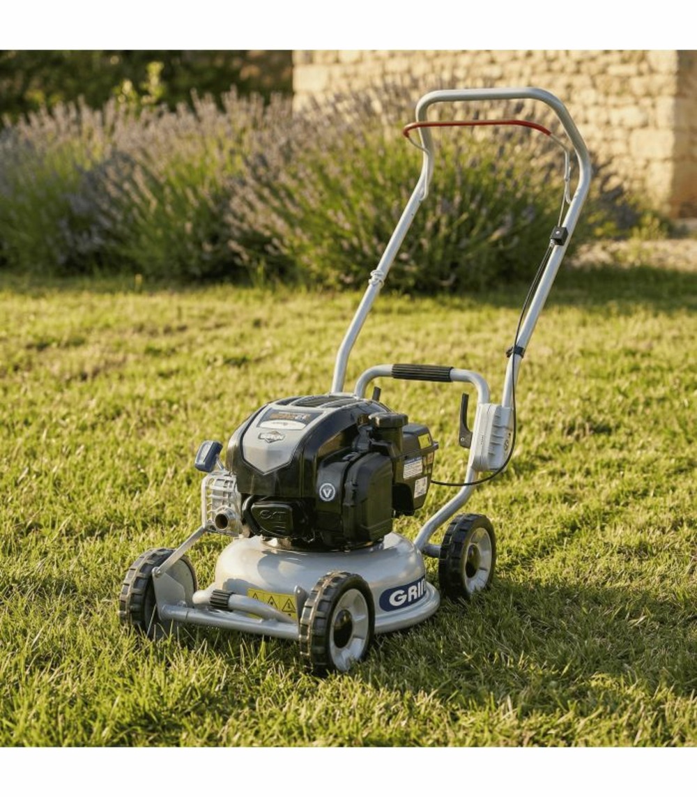 Tondeuse thermique 37 cm, mulching haute performance, moteur briggs stratton 163cm³ - grin hm37