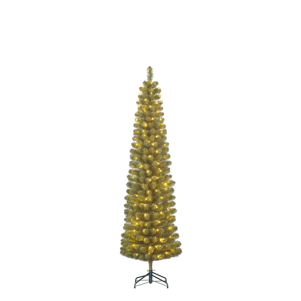 Black box arbre de noël artificiel charlton - 53x53x185 cm - pvc - vert