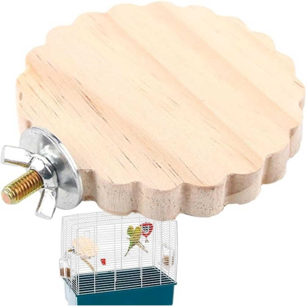 Perchoir en bois pour cage d'oiseaux jouet