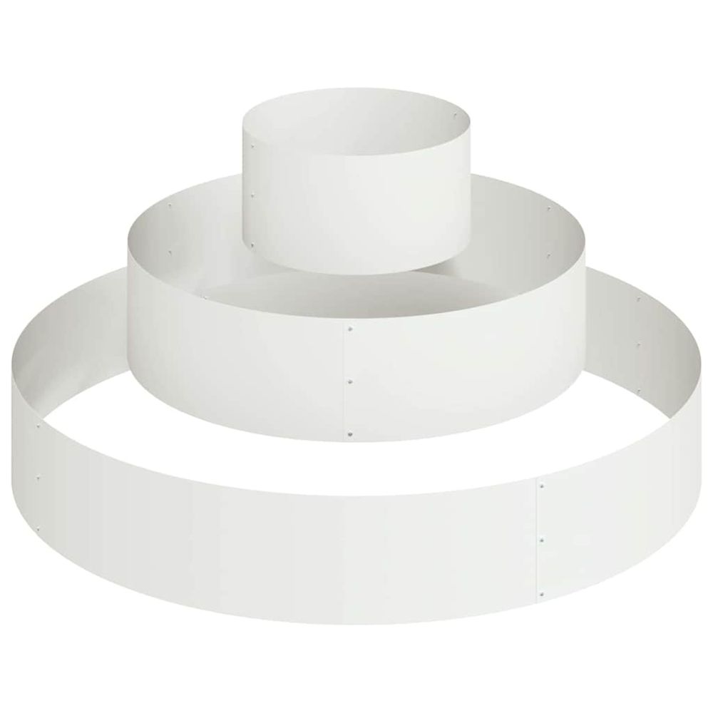Cache-pot de jardin blanc 120 x 120 x 20 cm
