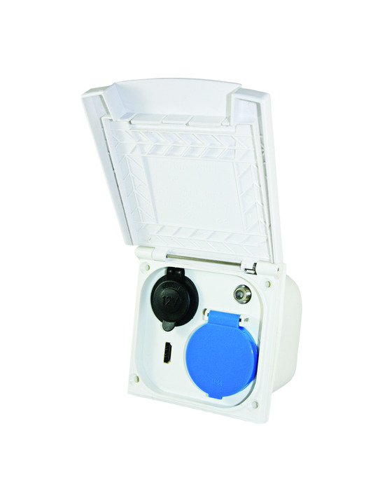 Multiprise extérieure 12/220v hdmi