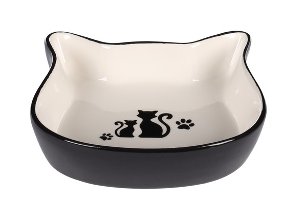 Gamelle duo de chat en céramique