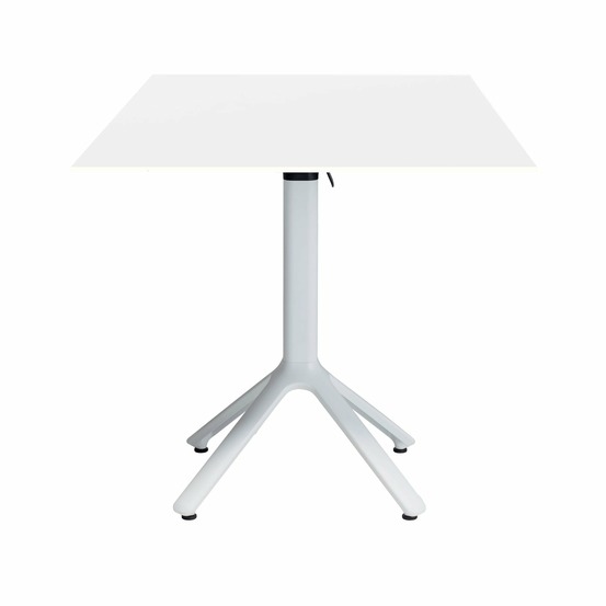 Restootab - table pliable nemo blanche pour extérieur 70x70