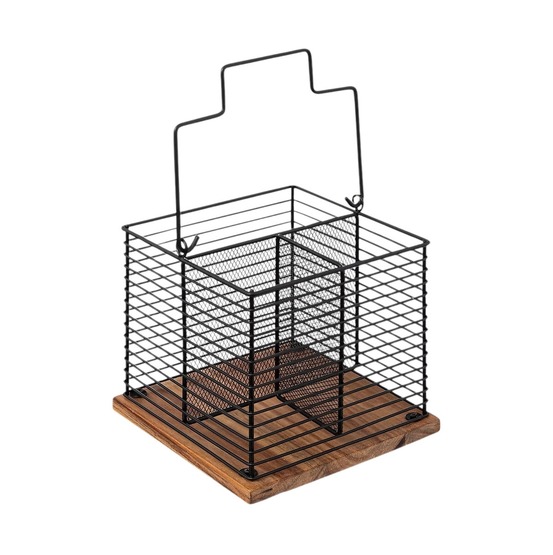 Pot a ustensiles ou couverts acacia