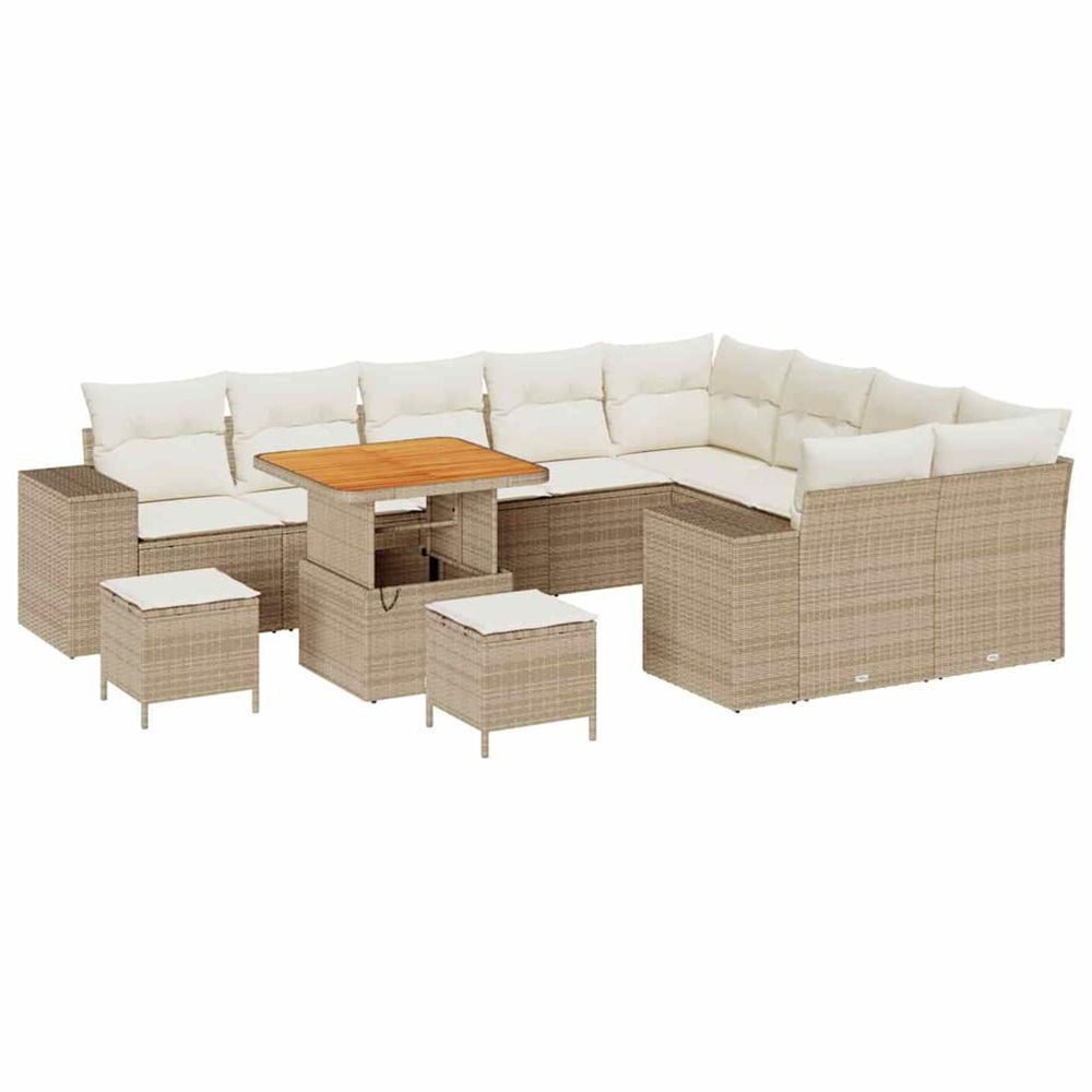 Ensemble de canapé de jardin 12 pc 9-nombre de places