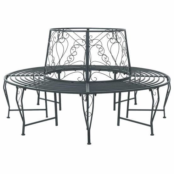 Banc d'arbre 8-nombre de places ø 160 x 89 cm acier