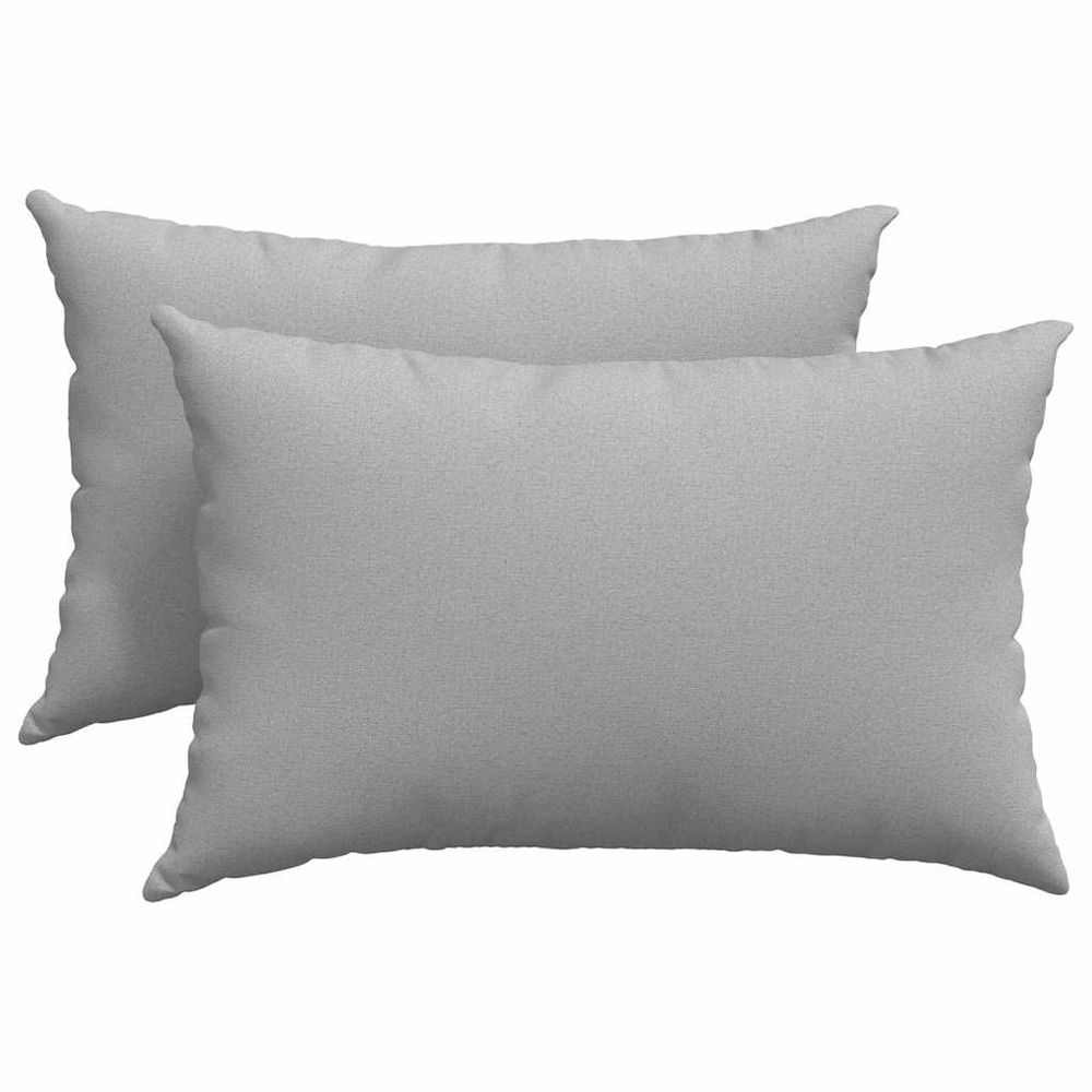 Coussins de canapé 2 pc tissu gris nuage 60 x 40 cm