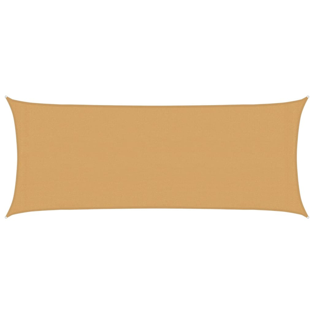 Voile d'ombrage 160 g/m² rectangulaire sable 2x4,5 m pehd