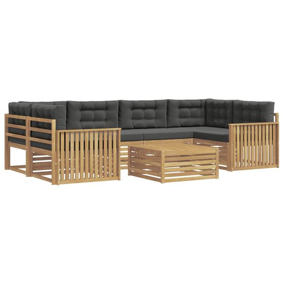 Ensemble de canapés d'extérieur 7 pc blanc et anthracite