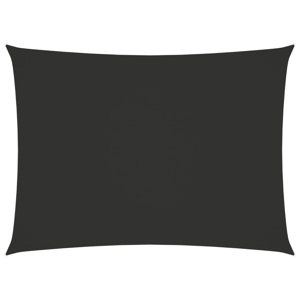 Voile toile d'ombrage parasol tissu oxford rectangulaire 2,5 x 4,5 m anthracite
