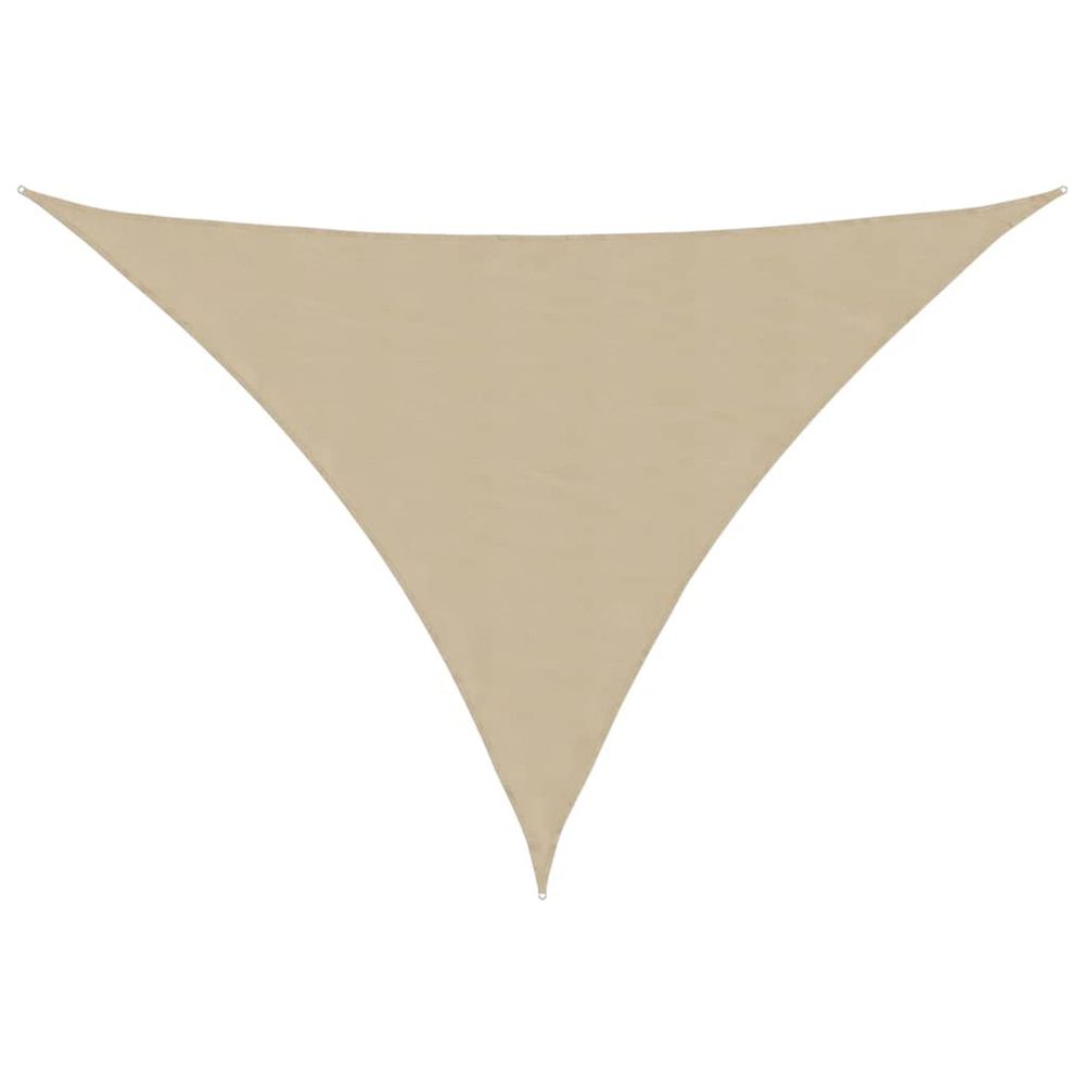Voile de parasol tissu oxford triangulaire 4x5x6,4 m beige