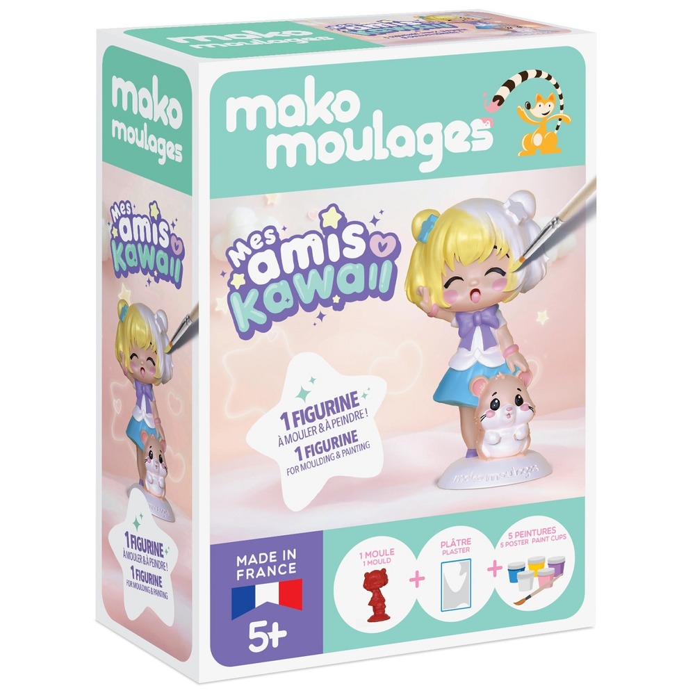 Coffret moulage fillette et son hamster