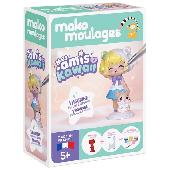 Coffret moulage fillette et son hamster