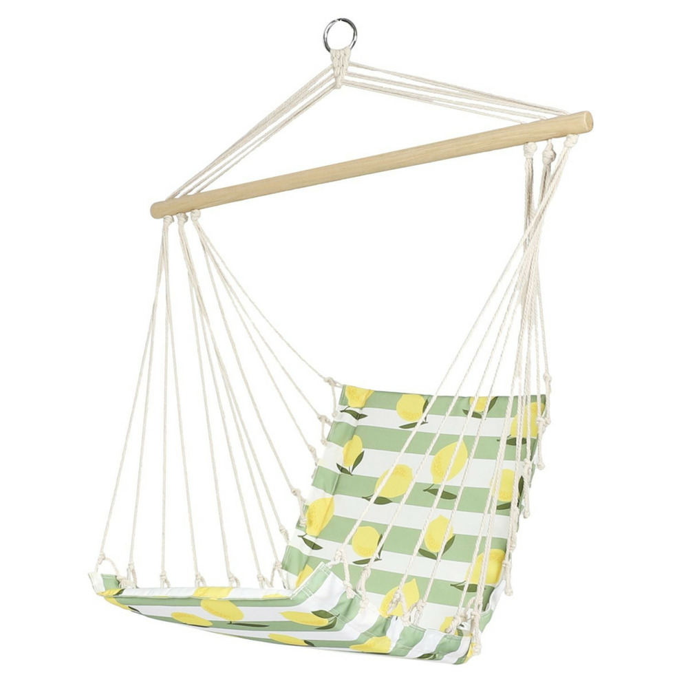 Chaise suspendue citron 50cm jaune & vert