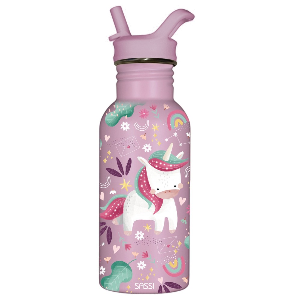 Bouteille en inox sparkly la licorne 500 ml