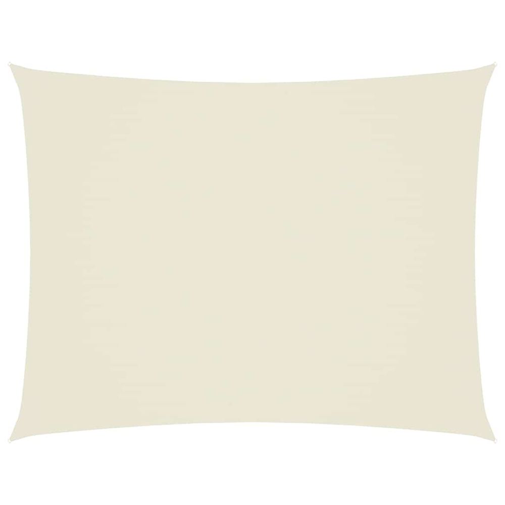 Voile de parasol tissu oxford rectangulaire 3,5x4,5 m crème