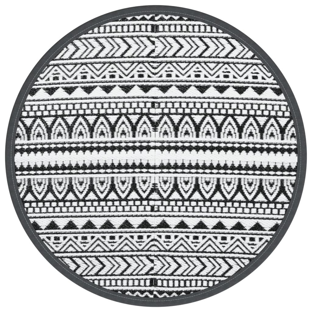 Tapis d'extérieur arakil noir ø200 cm pp