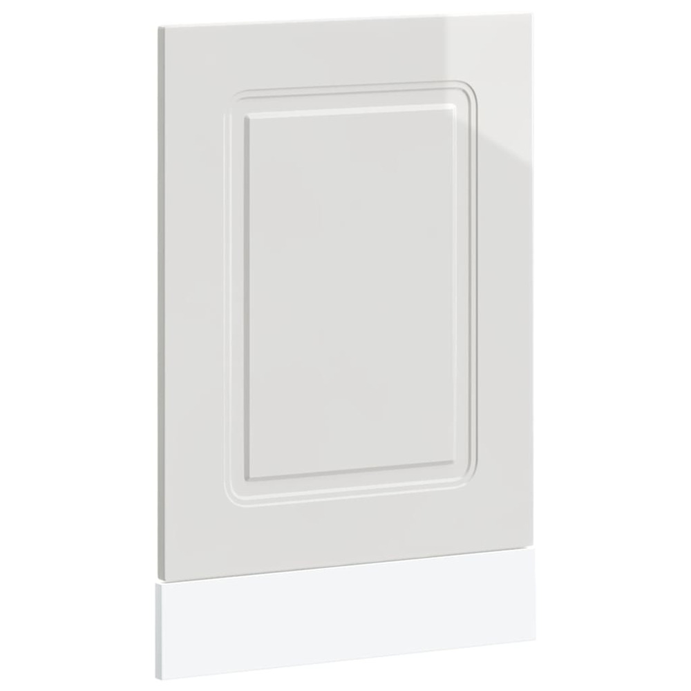 Panneau de lave-vaisselle kalmar blanc brillant 45x1,5x57 cm
