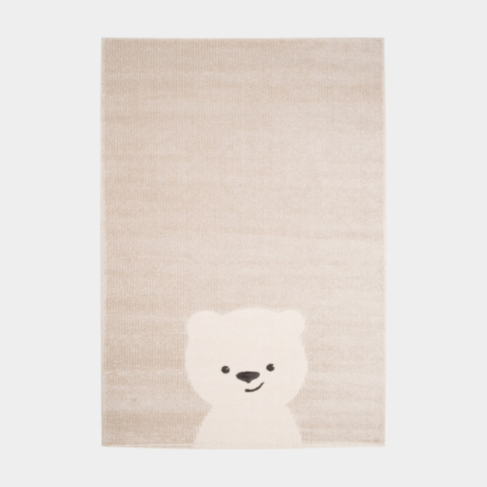 Tapis chambre d'enfant - petit ourson - beige - 160 x 230 cm