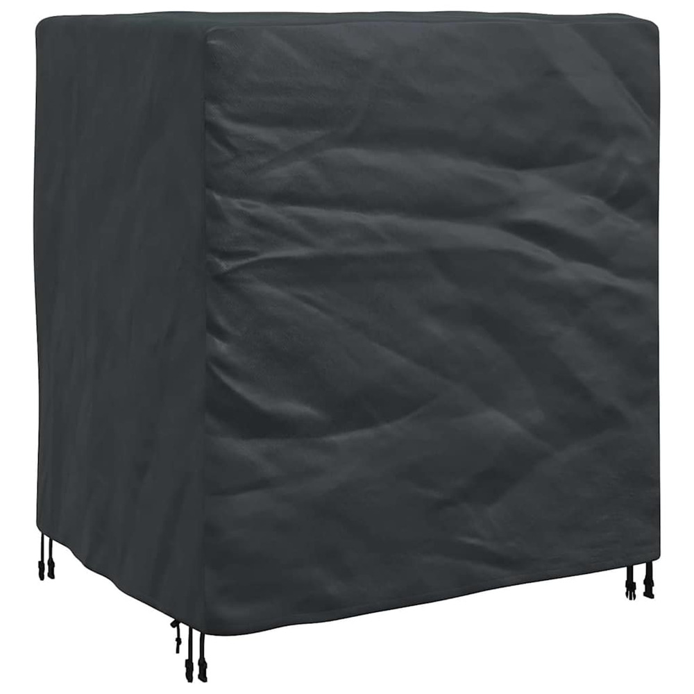 Housse pour meubles uni noir 116 x 100 x 120 cm 600d
