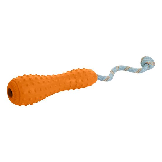 Jouet à lancer en caoutchouc gourdo™ conçu pour des séances de jeu interactives. Couleur: campfire orange (orange), taille: l