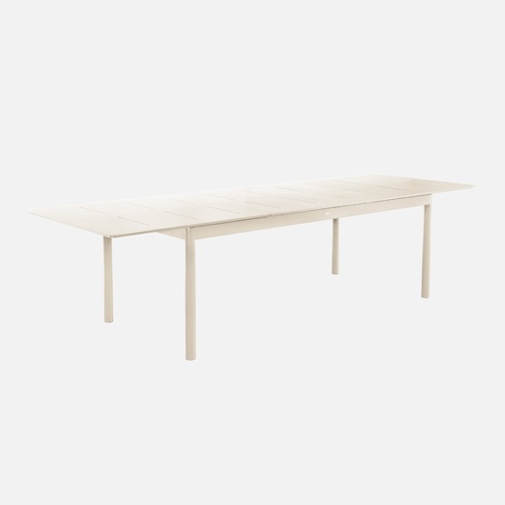 Table de jardin charleston extensible aluminium, 8 places, 210/300 x 100 x 75,5 cm