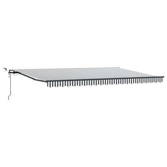 Auvent rétractable automatique avec led anthracite et blanc