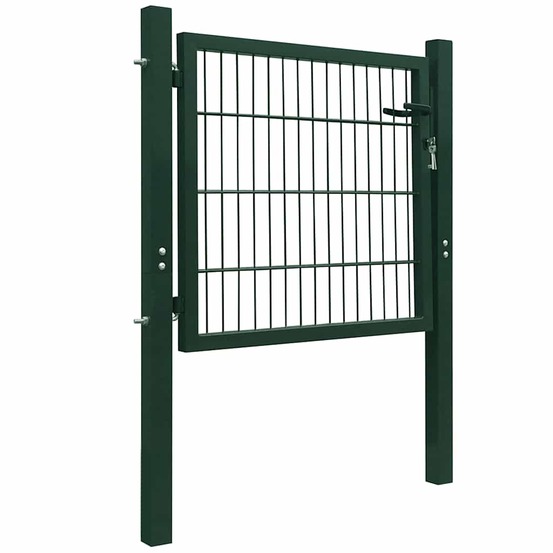 Portillon acier vert 105x150 cm