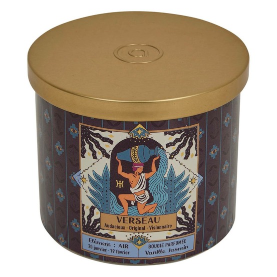 Bougie parfumée astro 396g pot verre assorti