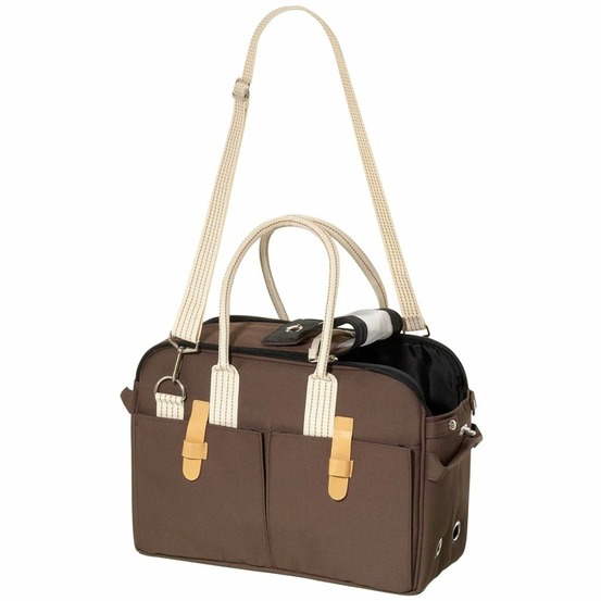 Sac de transport pour animaux de compagnie marron 52x25x35 cm