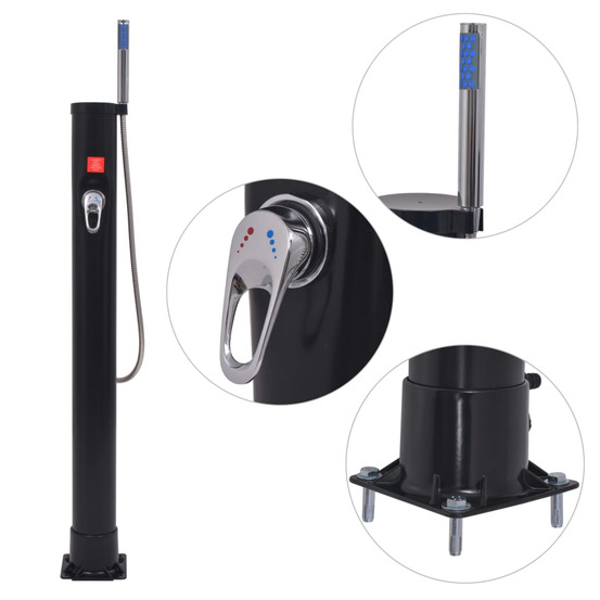 DOUCHE SOLAIRE 8 L PVC ACIER-(867166)