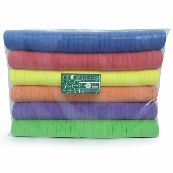 Lot de 192 disques néoprènes 5.1 cm