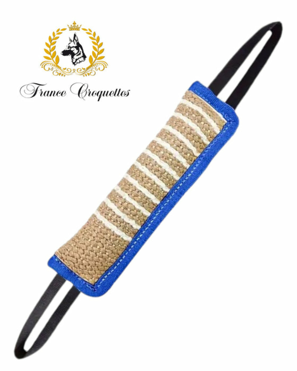 Boudin de jeux et de dressage canin en toile de jute 30cm pour chien, francecroquettes