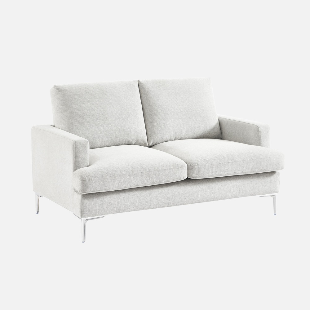 Canapé 2 places en tissu l 143 x p 90 x h 89cm - hans