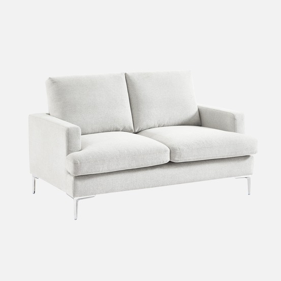 Canapé 2 places en tissu l 143 x p 90 x h 89cm - hans