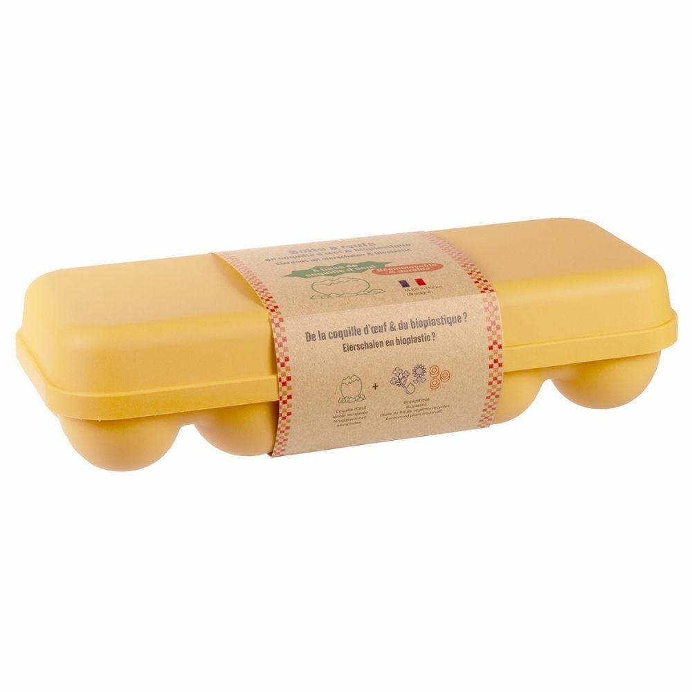 Boîte 10 oeufs coquille - jaune