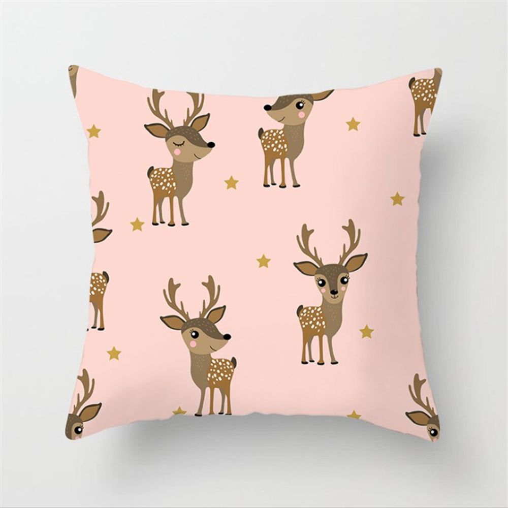 Housse de coussin de noël - rennes