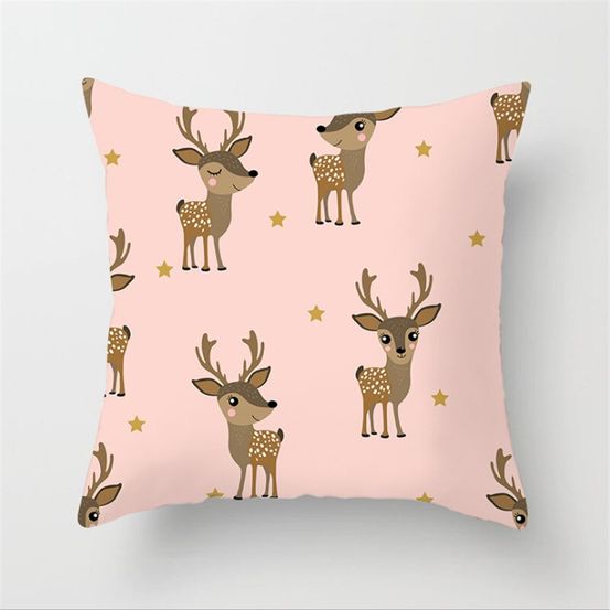 Housse de coussin de noël - rennes