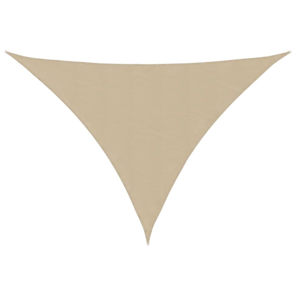 Voile de parasol tissu oxford triangulaire 4x5x5 m beige