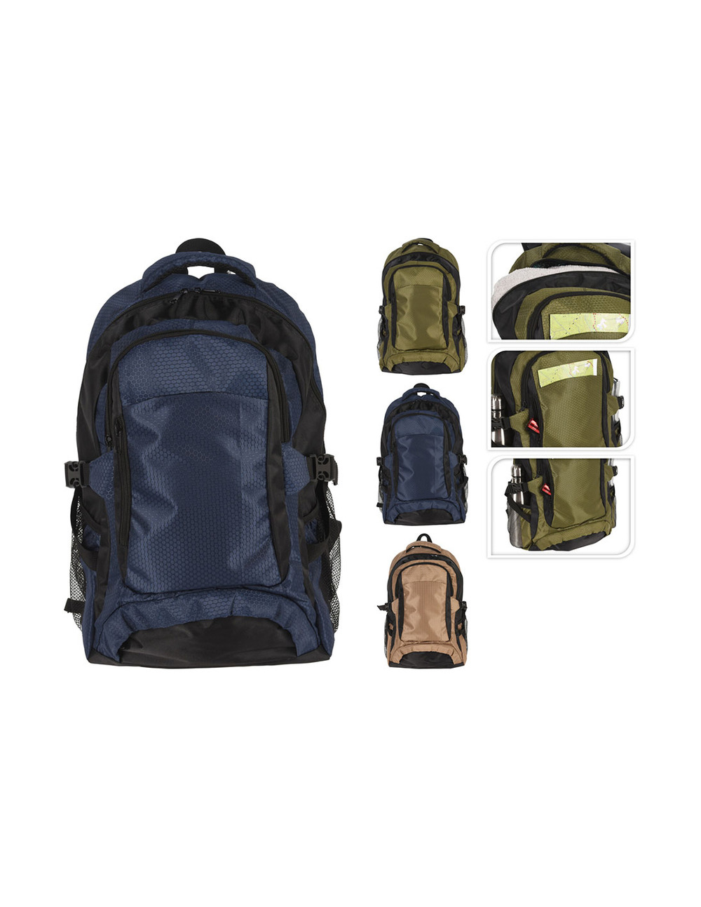 Sac à dos pliant 30l couleurs assorties - redcliffs