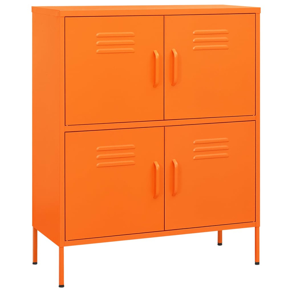 Armoire de rangement orange 80x35x101,5 cm acier