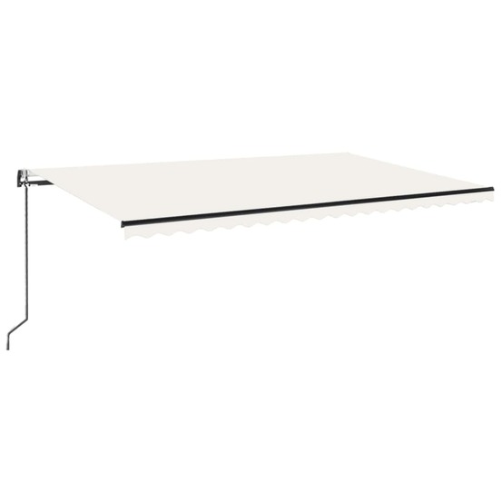 Auvent rétractable automatique 500x300 cm crème