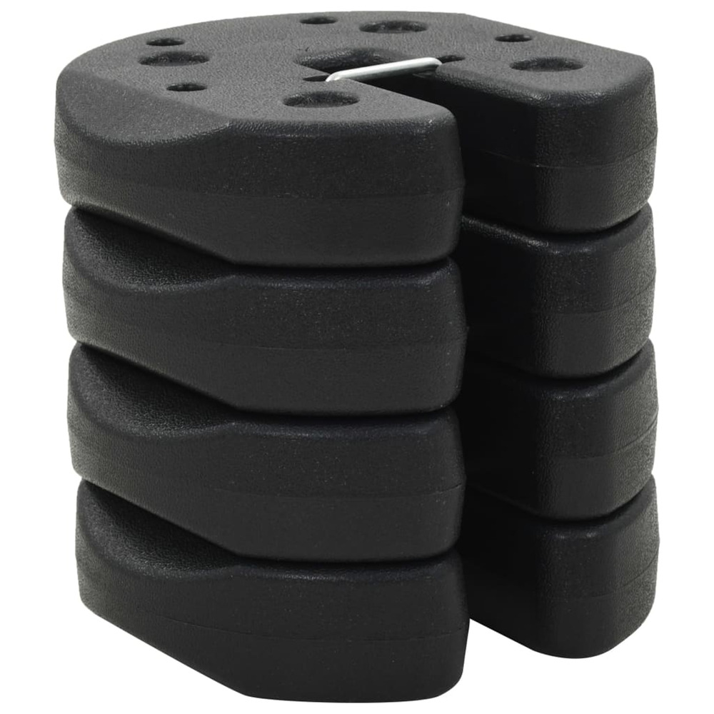 Poids pour belvédère 4 pcs noir 220x50 mm béton