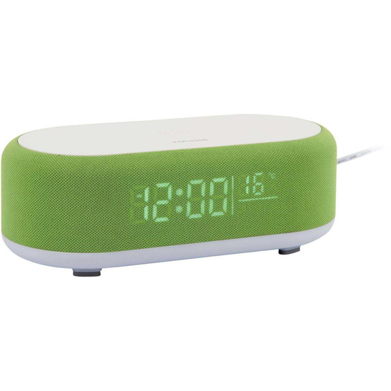 Reveil avec chargeur induction et enceinte bluetooth vogue vert