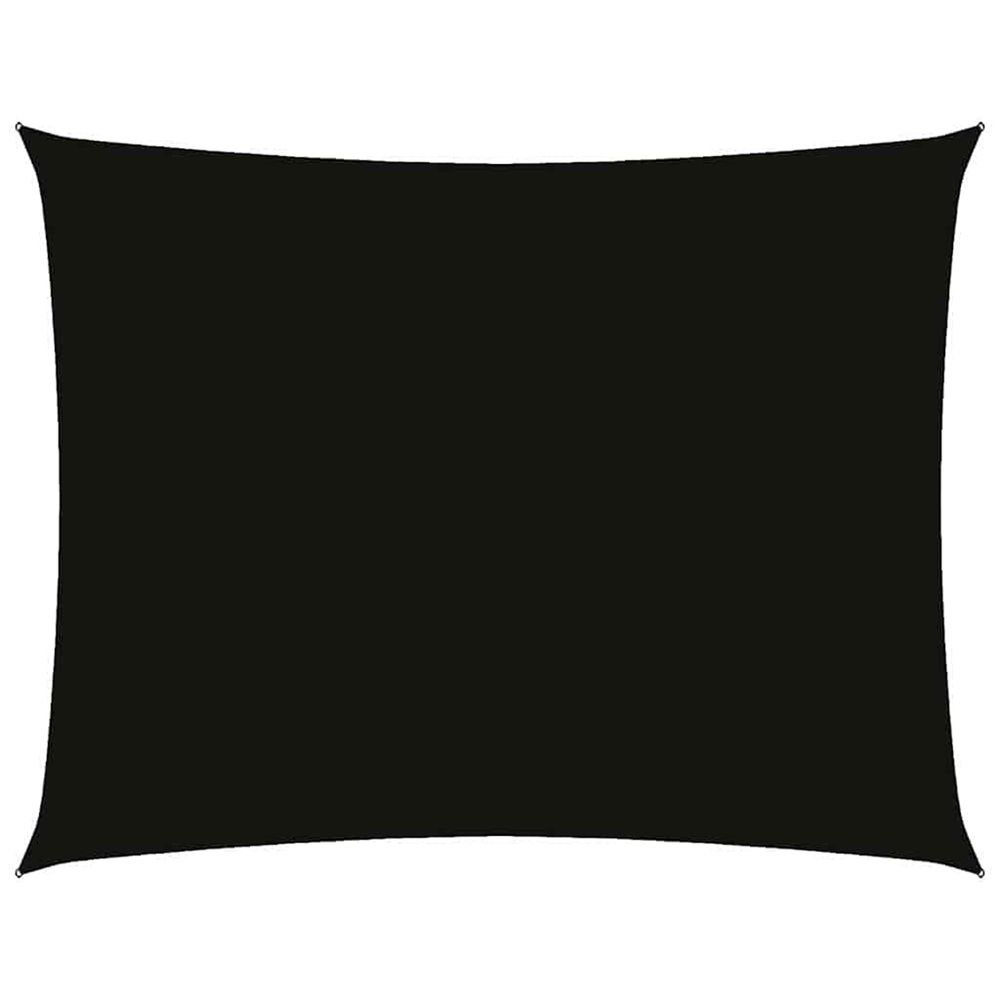 Voile de parasol tissu oxford rectangulaire 2,5x3,5 m noir