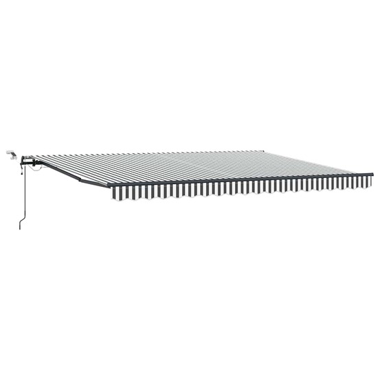 Auvent rétractable automatique avec led anthracite et blanc