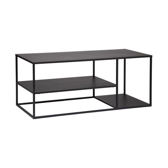 Meuble tv en métal noir industriel 120 x 50 x 50 cm