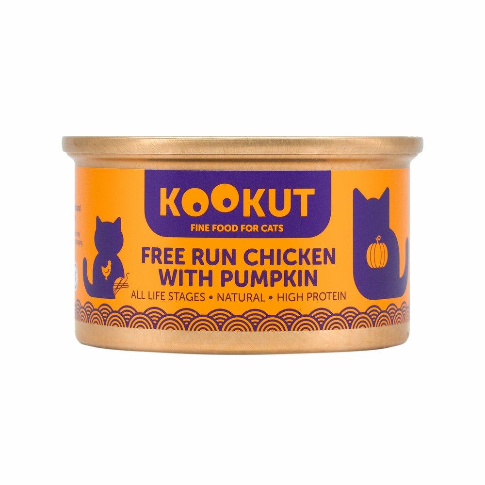 Patée pour chat - 24x70g - poulet et citrouille - naturel - kookut - nourriture/alimentation pour chat